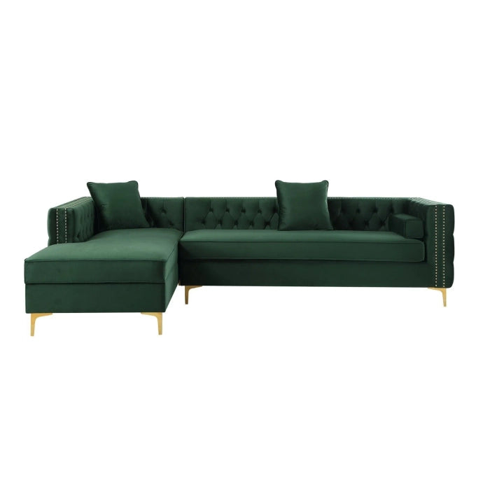 Aesthetic Modern Velvet Chesterfield Sofa