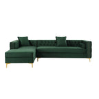 Aesthetic Modern Velvet Chesterfield Sofa