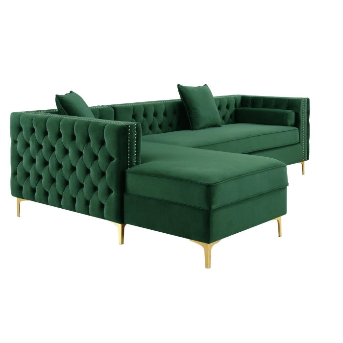 Aesthetic Modern Velvet Chesterfield Sofa