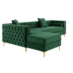 Aesthetic Modern Velvet Chesterfield Sofa