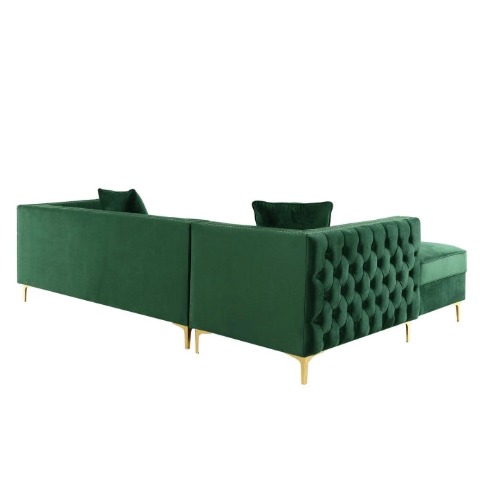 Aesthetic Modern Velvet Chesterfield Sofa