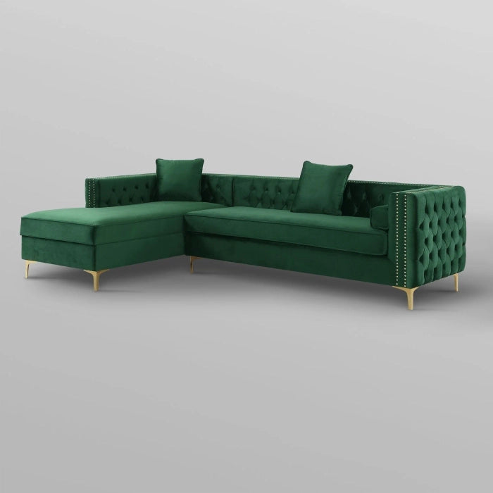Aesthetic Modern Velvet Chesterfield Sofa