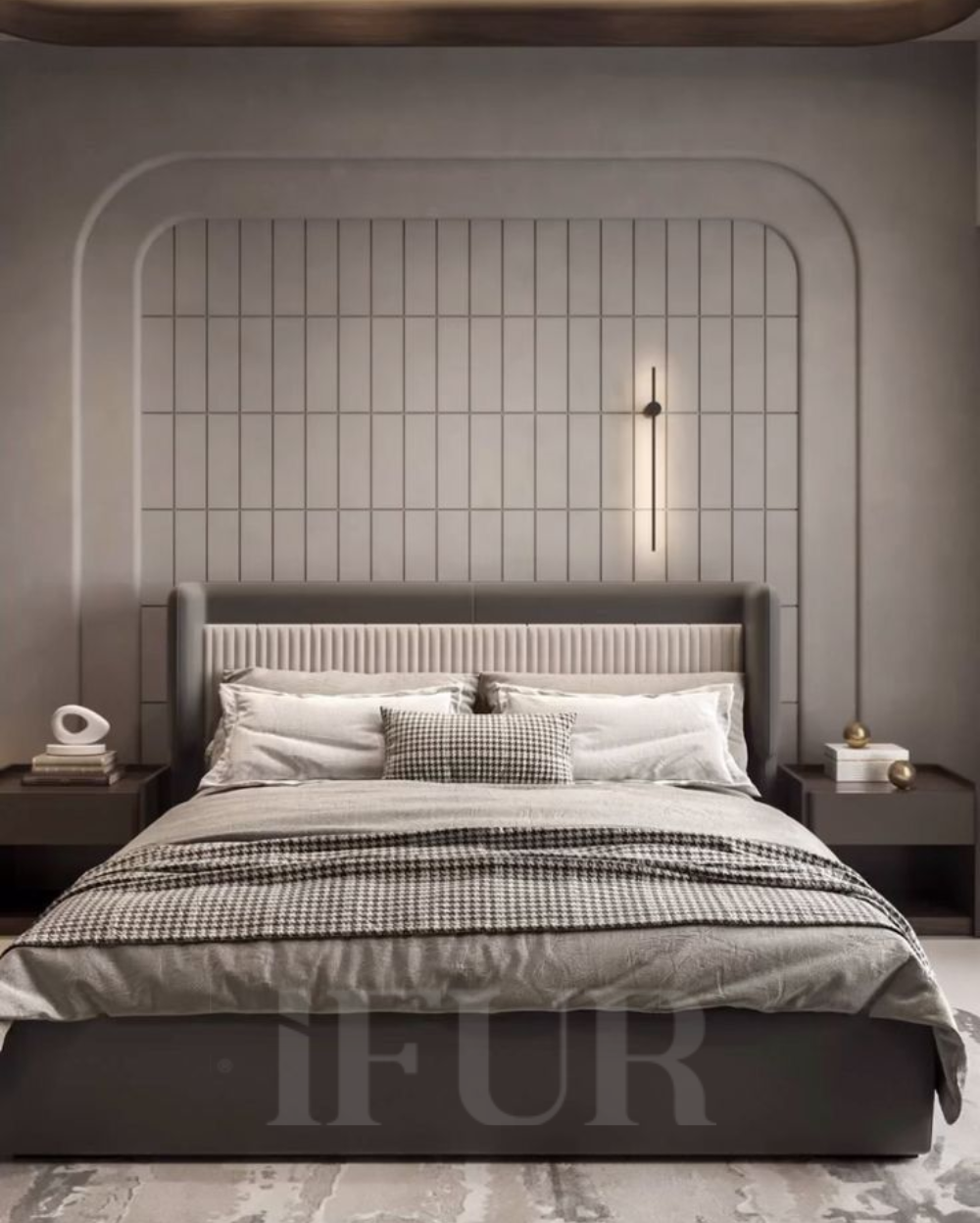 Grayoir Modern Upholstered Bed