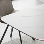 Moza Modern Contemporary Brushed Gold Luxury Dining Set