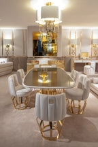 Kama Modern High End Luxury 8 Seater Dining Table Set