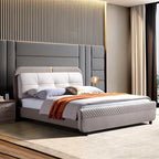 Urban Luxury Modern Upholstered Bed with a sturdy frame