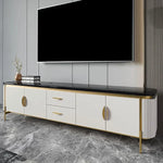 Moha Modern Faux Marble Top TV Console