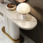 Meesah Modern White Flute Console Table