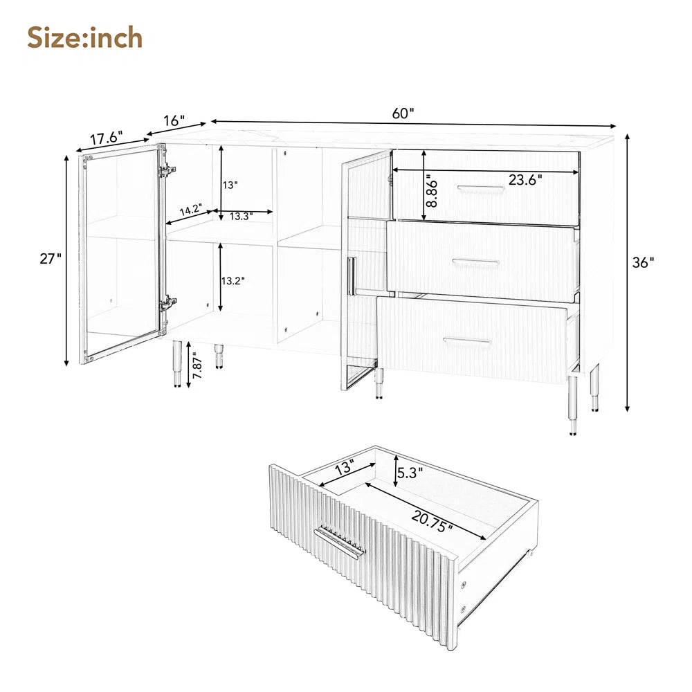 Otias Modern Bar Cabinet