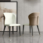 Moza Modern Contemporary Brushed Gold Luxury Dining Set
