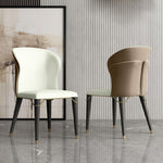 Moza Modern Contemporary Brushed Gold Luxury Dining Set