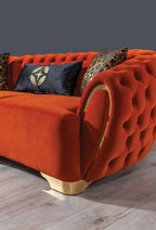 Milano Modern Luxury Chesterfield Designer Sofa Set