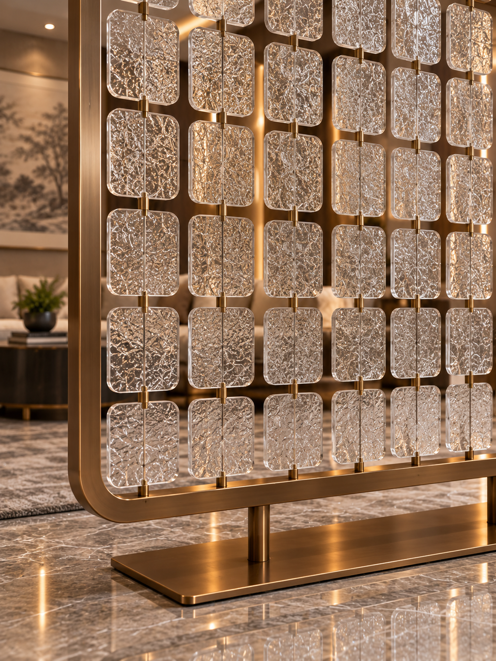 The Arvino Divider — Luxury Textured Glass Divider