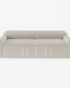 Capella Living Velvet Upholstered 3-Seater Luxury Sofa
