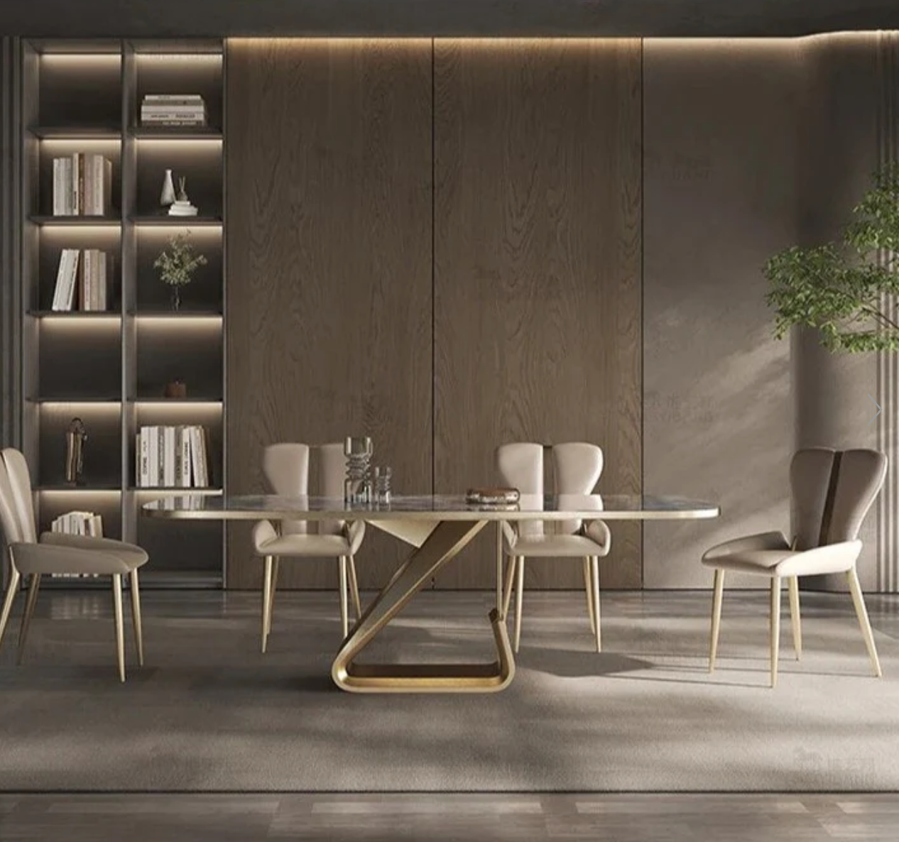 Momba Modern High End Luxury Dining Table Set