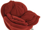 Floral Plush Lounge Chair