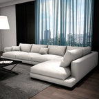 Titanic Modern Luxury Deep White Sectional  Large Corner Sofa