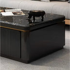 Motora Black Luxury Rectangular Coffee Table