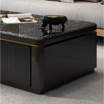 Motora Black Luxury Rectangular Coffee Table