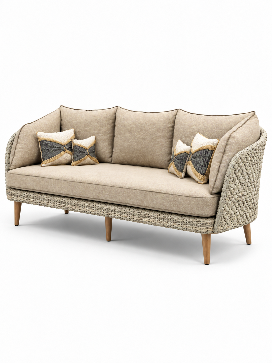 The Salvo Outdoor Sofa — Luxury Woven Lounge Sofa