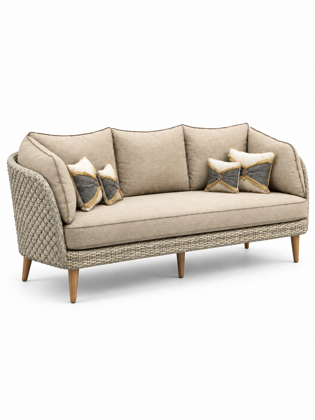 The Salvo Outdoor Sofa — Luxury Woven Lounge Sofa