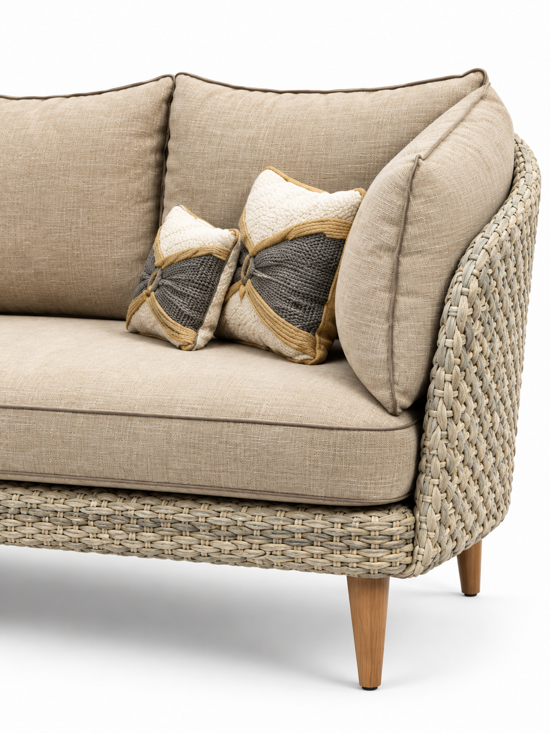 The Salvo Outdoor Sofa — Luxury Woven Lounge Sofa