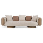 Rayo Modern Luxury Boucle Fabric 3 Seater Sofa