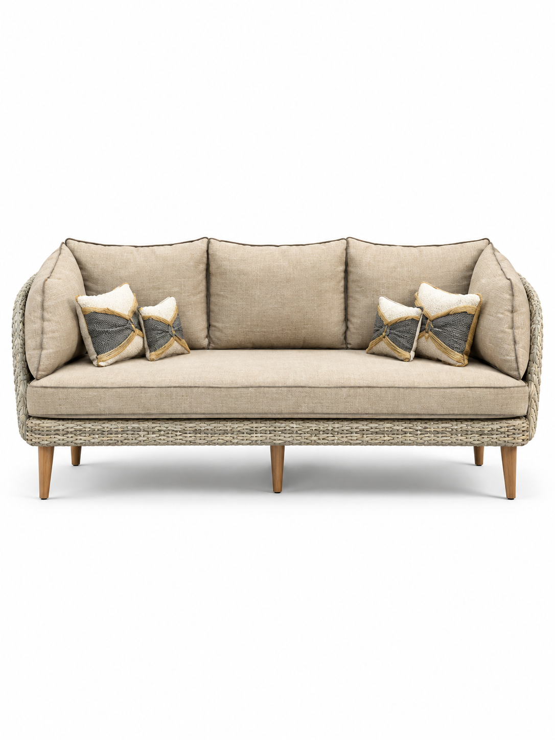 The Salvo Outdoor Sofa — Luxury Woven Lounge Sofa