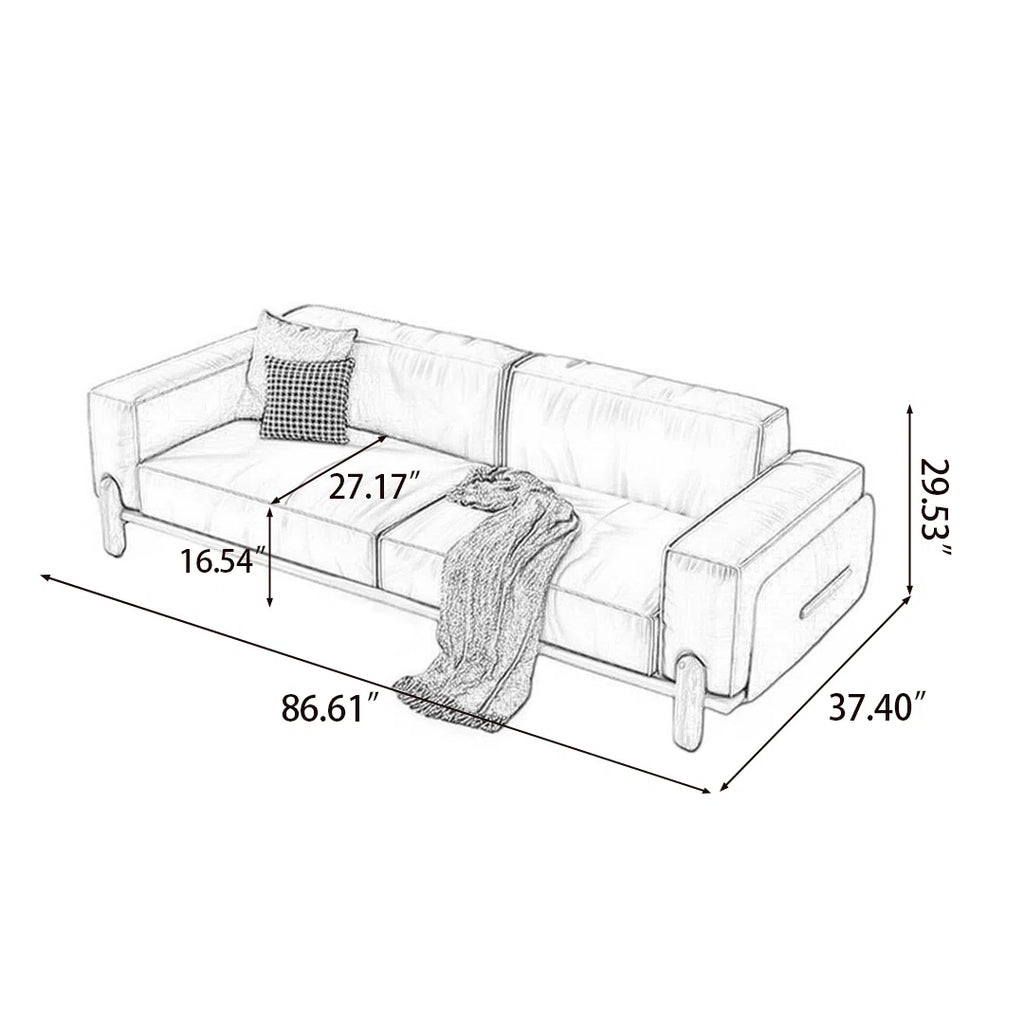 Carley Modern Retro 3 Seater luxury Sofa Set