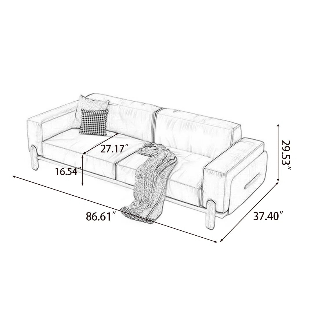 Carley Modern Retro 3 Seater luxury Sofa Set