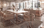 Coram Rose Gold Dining Set