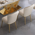 Pedestal Metal Luxury Modern Dining Set Part Pay