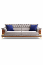 Oyster Luxury Turkish Signature Fabric Sofa Set