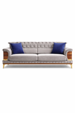 Oyster Luxury Turkish Signature Fabric Sofa Set