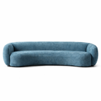 Cura 3 Seater Modern 4 Seater Boucle Curvy Sofa