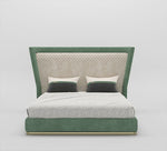 Atlas Luxury Velvet Upholstered Bed