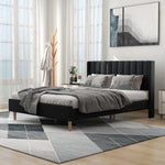 Austere Modern Upholstered Tufted Bed