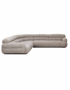 Luano L Shaped Upholstered Boucle 8 Seater Sofa Set
