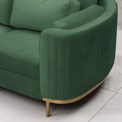 Armour Luxury And Modern Wooden Sofa Set With Wooden Base