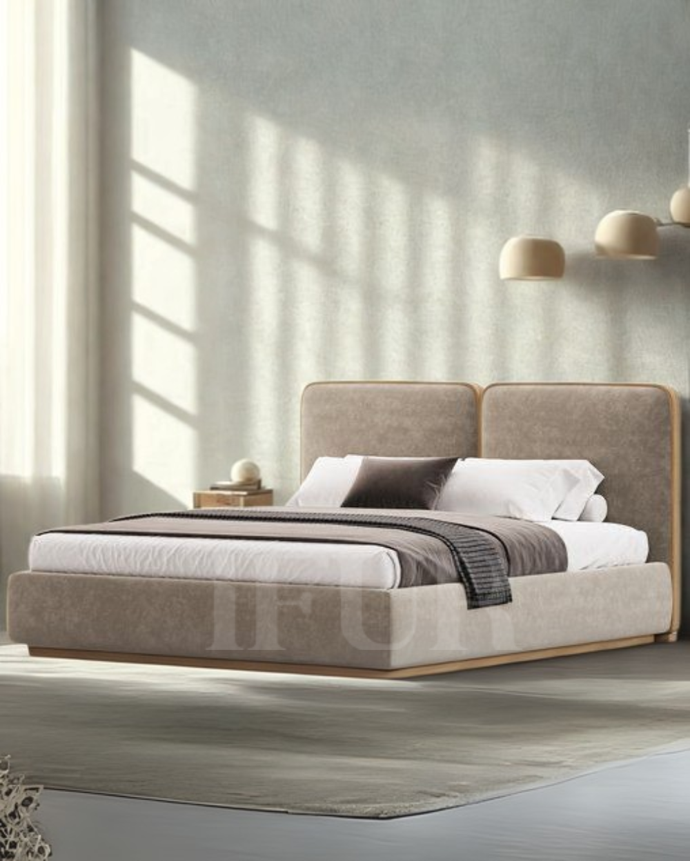 Tavira Luxury Upholstered Plush Bed