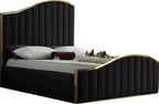 Cushy Modern Velvet Upholstered Bed