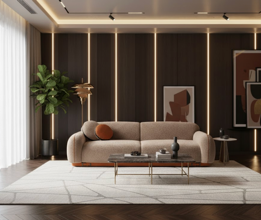 Busnelli Modern Luxury 5 Seater Sofa Set