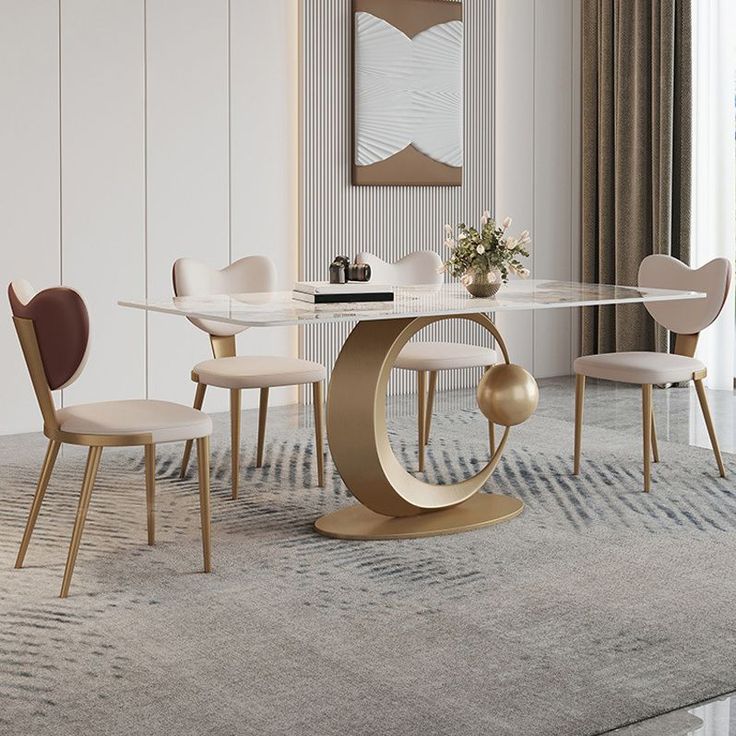 Zehan Modern Contemporary Luxury Dining Set