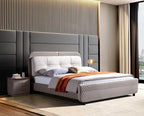 Urban Luxury Modern Upholstered Bed with a sturdy frame