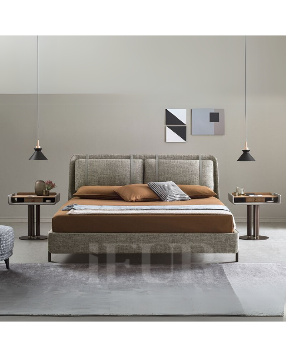 Bresca Textura Upholstered Bed