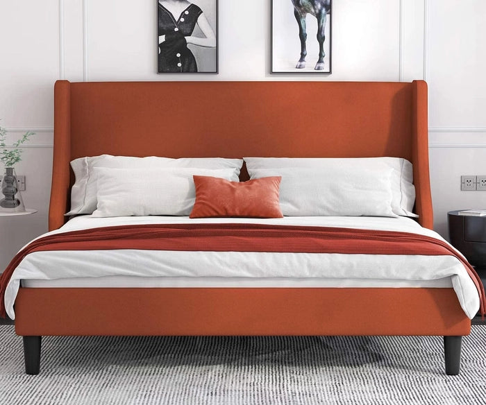 Tranquil Modern Minimalist Upholstered Bed