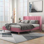 Austere Modern Upholstered Tufted Bed