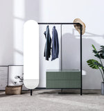Arpan Decorative Mirror Clothes rack with Cabinets