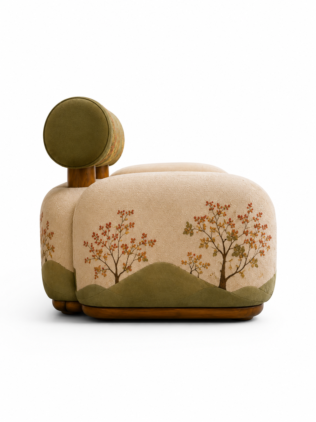 The Verdelle Sofa — Luxury Solid Teak Wood 3 Seater Sofa