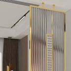 Trama Modern Fluted Glass Metal Partition